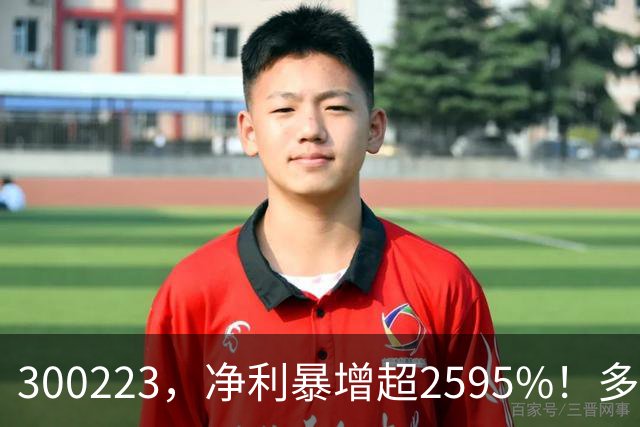 300223,净利暴增超2595%!多家A股公司业绩爆发